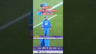 Yuvraj Singh beautiful catch and pandya celebrationviralcricketshortsvideo [upl. by Aikkin]