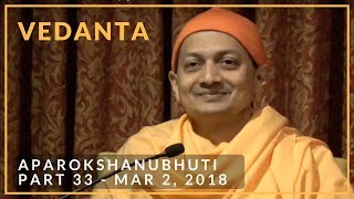 33 Aparokshanubhuti class with Swami Sarvapriyananda  March 2 2018 [upl. by Eirual136]