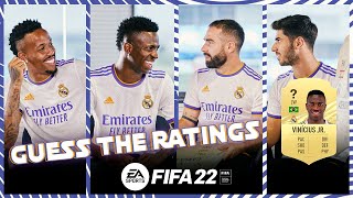 Vini Jr Carvajal Asensio amp Militão guess FIFA 22 RATINGS  Real Madrid [upl. by Eleen91]