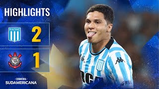 RACING vs CORINTHIANS  HIGHLIGHTS  CONMEBOL SUDAMERICANA 2024 [upl. by Nnek]