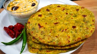 DELICIOUS ZUCCHINI FLATBREAD amp SWEET CORN RAITA  ZUCCHINI PARATHA [upl. by Chesney609]