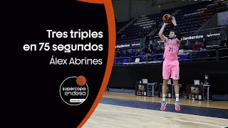 Álex Abrines 3 triples en 75 segundos  Supercopa Endesa 2020 [upl. by Candace631]