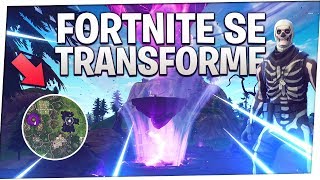 LA MAP DE FORTNITE SE TRANSFORME  LILE VOLANTE ABSORBE LES ZONES CORROMPUES [upl. by Irol797]