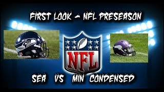 First Look  Week 3 Preseason  Seahawks vs Vikings  Condensed Game  082418 [upl. by Odradlig]