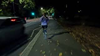 Field Recording  Night Run In Tooting Common London  Surround Sound Experience [upl. by Eedia]