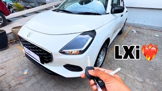 2024 Swift LXi Base Model Detailed Walkaround Review with Features and On Road Price🚀🔥 [upl. by Annaear950]