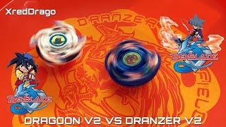 Dragoon V2 vs Dranzer V2  Beyblade Battle  old school battle [upl. by Llecrep]