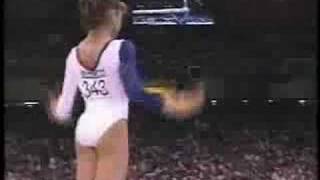 Dominique Moceanu  1996 Olympics Team Optionals  Floor Exercise [upl. by Haerle]