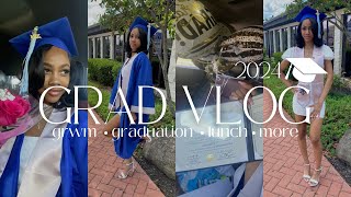 2024 GRAD VLOG  grwm  graduation  lunch  amp gift opening [upl. by Hedveh]