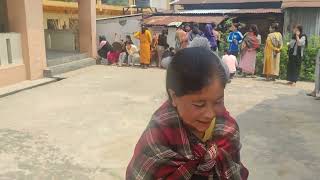 Voters at NongkremWarbah B polling booth on April 19 [upl. by Seroka]