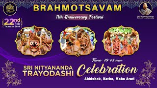 Sri NityanandaTrayodashi Celebration  Abhishek Katha Maha Arati  22nd Feb 2024 ISKCONNVCCPune [upl. by Novit]