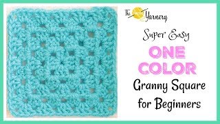 Super Easy Granny Square for Beginners  The Secret Yarnery [upl. by Darrej]