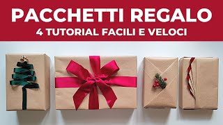 Come impacchettare i regali di Natale 🎁 4 Tutorial facili [upl. by Tory]