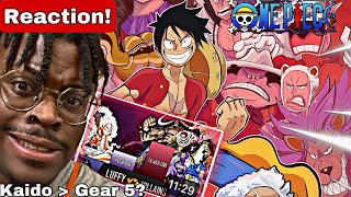 Kaido Stronger than gear 5 LUFFY VS POST TIMESKIP VILLAINS REACTION  One Piece Reaction [upl. by Basil]