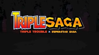 OLD Triple Saga  FNF SonicEXE VS MarioEXE Triple Trouble X Superstar Saga [upl. by Morlee]