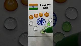 dian🇮🇳Flower🌼india flag colour mixing art satisfying youtubeshorts viralshorts colors flag [upl. by Reube622]