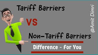 Tariff Barriers and NonTariff Barriers New Difference mcom mba tariff economics [upl. by Jovi]