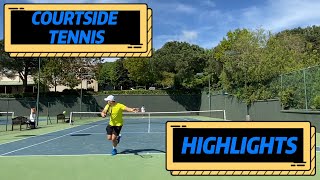 Courtside Tennis Highlights 5 [upl. by Idnib512]