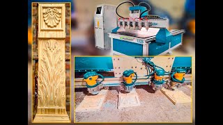 Wood Door Bracket Making  Door Decorations Piece  Wood CNC Router Machine [upl. by Misaq]