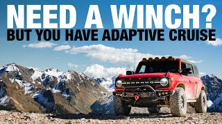 Ford Bronco howto mount winch with adaptive cruise CBI OFFROAD Hybrid Bumper [upl. by Joannes]