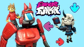 🔥TordBot Tord and Rasazy from Friday Night Funkin•Made with clay•Clay tutorial FridayNightFunkin [upl. by Ykcul]