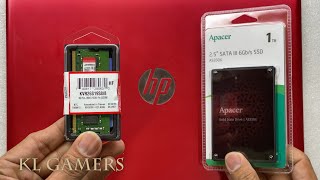 HP Notebook 14bs581tu upgrade DDR4 RAM and SSD increase speed [upl. by Dachi]