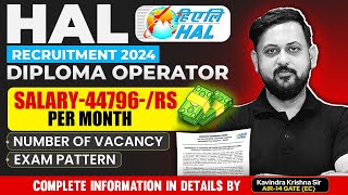 HAL RECRUITMENT FOR DIPLOMA  DIPLOMA OPERATOR JOB [upl. by Asselem]