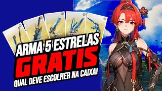 ESCOLHA A ARMA CERTA Qual armas 5 estrelas gratís você deve pegar  Wuthering Waves [upl. by Ednutey]