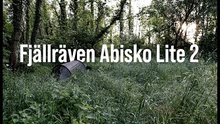 Fjällräven Abisko Lite 2  TestZeltaufbau [upl. by Aizirk]