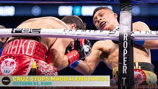 Isaac Cruz Stops Diego Magdaleno in Under a Minute [upl. by Laehcym637]