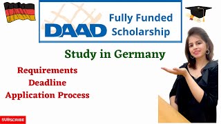 DAAD Scholarship Study in Germany Eligibility Criteria Requirements [upl. by Barling986]