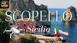 Scopello Sicily Beautiful Drone amp Aerial Video Tour of the Village of Scopello Citta Sicilia in 4 [upl. by Navoj]