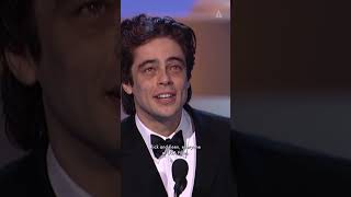 Oscar Winner Benicio Del Toro  Best Supporting Actor for Traffic  73rd Oscars 2001 [upl. by Kcirded]