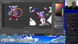 CrossCode Dev Stream  New Enemy sprites  Lea Squid Drawings  2  2 [upl. by Minda]