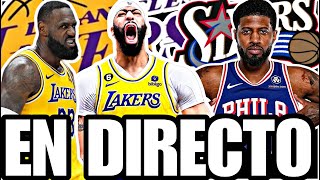 🟡​ ¡¡¡EN DIRECTO​ 🚨​​ LOS ÁNGELES LAKERS vs PHILADELPHIA 76ERS 💥​ NBA EN VIVO GRATIS 🏀 vs SIXERS [upl. by Antipus]