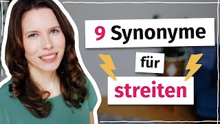 9 Synonyme für quotstreitenquot Deutsch B2 C1 [upl. by Aleakim78]