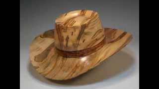 Woodturning  Making a Wood Cowboy Hat [upl. by Aivilo]