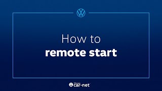 CarNet and your Volkswagen Remote Start  Crosby Volkswagen [upl. by Adrahs]