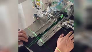 Tarmah Sewing Machine  GML BAO5 LASER INTELLIGENT POCKET WELTING MACHINE VERTICAL 2 [upl. by Marutani706]