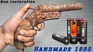 Gun restoration Old gun restoration Handmade 1903 most antique Handmade 12 gauge gun restoration [upl. by Chrissie]