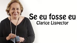 Se eu Fosse Eu  Clarice Lispector recitado por Aracy Balabanian [upl. by Nauqyaj]