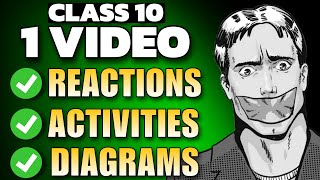 1 video 40 MARKS🔥 Class 10 Science ReactionsActivitiesDiagrams in 1 SHOT🔥 [upl. by Emmeline770]