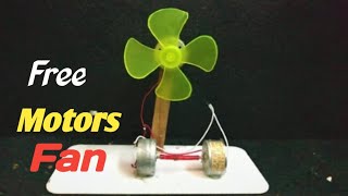 How to make Motor fan  Free generator Motors fan at home [upl. by Ahsikad734]