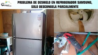 Nevera se congela deshiela parcialmente Problema de deshielo defrost o descongelamiento [upl. by Ailema543]