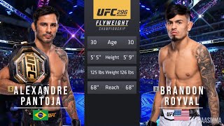 ALEXANDRE PANTOJA VS BRANDON ROYVAL 2 FULL FIGHT UFC 296 [upl. by Moersch]