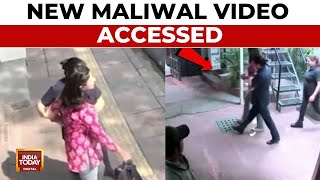 India Today Accessed New Maliwal Video Swati Maliwal Escorted Out Of CM Residence  Watch [upl. by Nivad501]