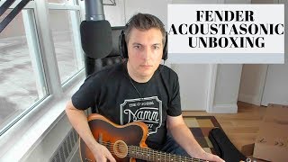 Fender Acoustasonic Telecaster  Unboxing [upl. by Htebsil]