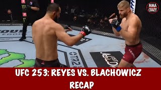 UFC 253 Dominick Reyes vs Jan Blachowicz Recap [upl. by Neiviv]