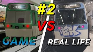 Game vs Real Life 2 Métro de Paris Line 16Roblox vs Paris Métro [upl. by Hamid677]