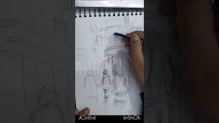 Diagon Alley Sketch drawing art sketching hedwig hagrid sugarplumsweetshop potagecouldron [upl. by Chemush]